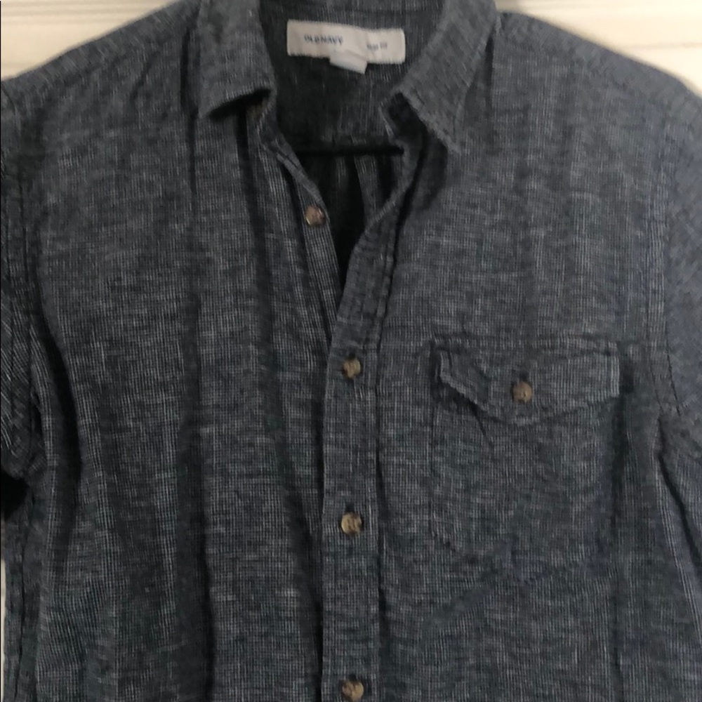 Blue button up - Picture 2 of 4